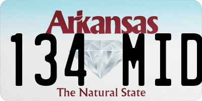 AR license plate 134MID