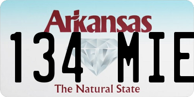 AR license plate 134MIE