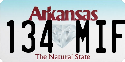AR license plate 134MIF