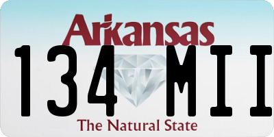 AR license plate 134MII