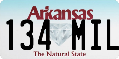 AR license plate 134MIL