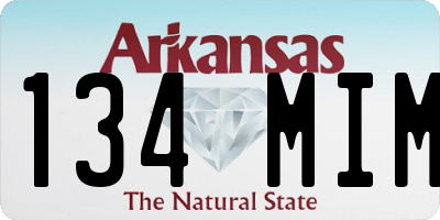 AR license plate 134MIM