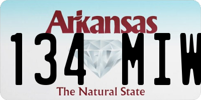 AR license plate 134MIW