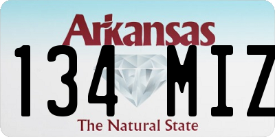 AR license plate 134MIZ