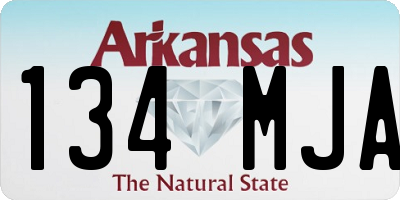 AR license plate 134MJA
