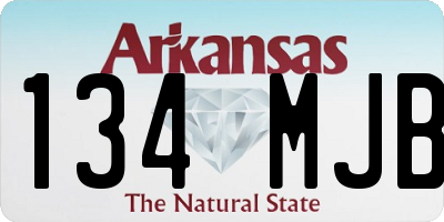 AR license plate 134MJB