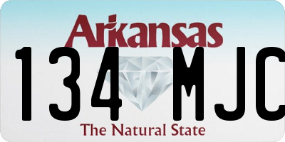 AR license plate 134MJC
