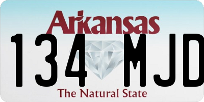 AR license plate 134MJD