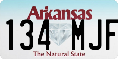 AR license plate 134MJF