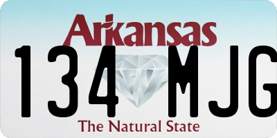 AR license plate 134MJG