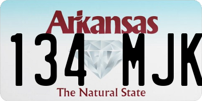 AR license plate 134MJK