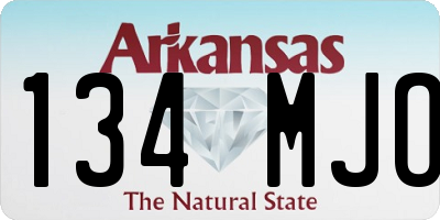 AR license plate 134MJO