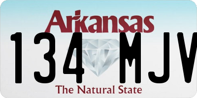 AR license plate 134MJV