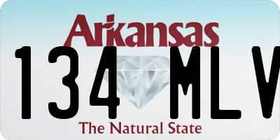 AR license plate 134MLV