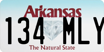 AR license plate 134MLY