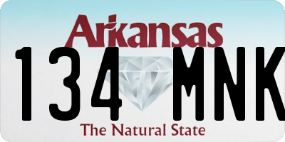 AR license plate 134MNK