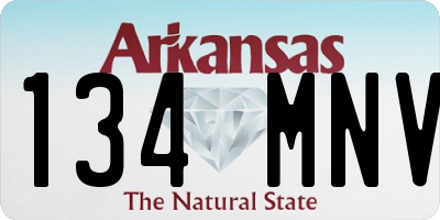 AR license plate 134MNV