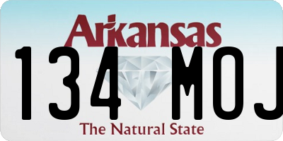 AR license plate 134MOJ