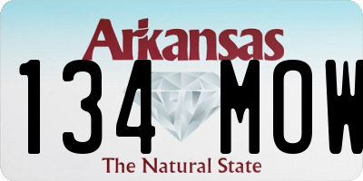 AR license plate 134MOW