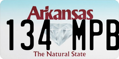 AR license plate 134MPB