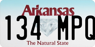 AR license plate 134MPQ