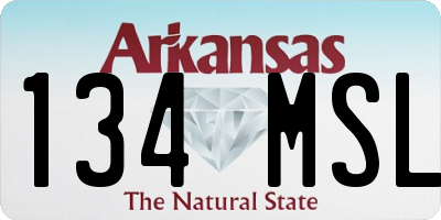 AR license plate 134MSL