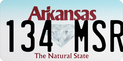 AR license plate 134MSR