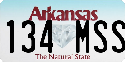 AR license plate 134MSS