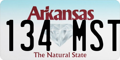 AR license plate 134MST