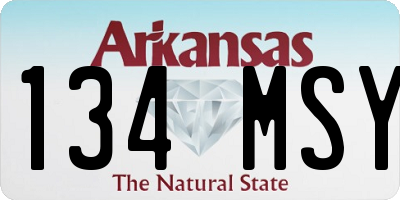 AR license plate 134MSY