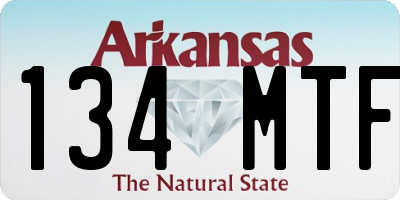 AR license plate 134MTF