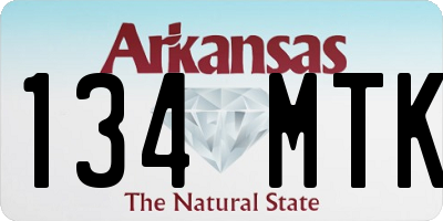 AR license plate 134MTK