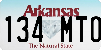 AR license plate 134MTO