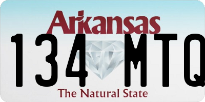 AR license plate 134MTQ