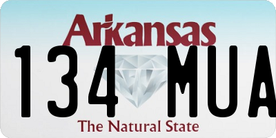 AR license plate 134MUA