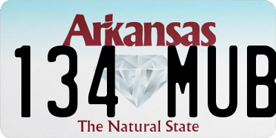AR license plate 134MUB