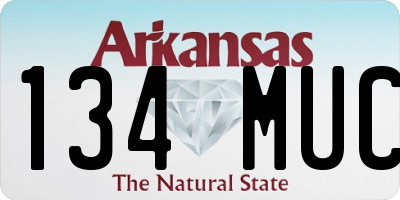 AR license plate 134MUC