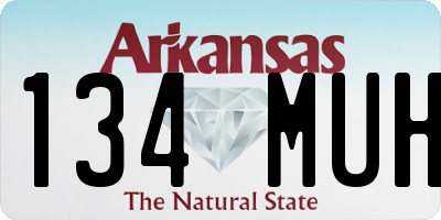 AR license plate 134MUH