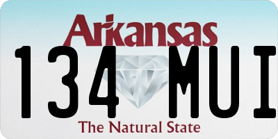 AR license plate 134MUI