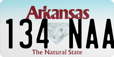 AR license plate 134NAA