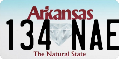 AR license plate 134NAE