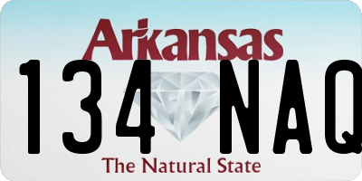 AR license plate 134NAQ