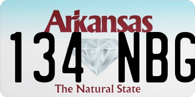 AR license plate 134NBG