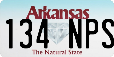 AR license plate 134NPS