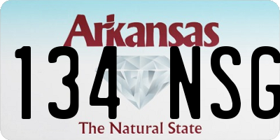 AR license plate 134NSG
