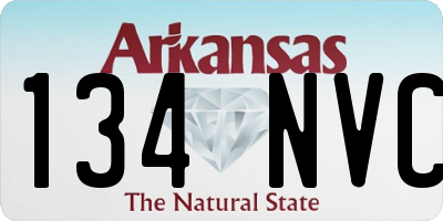 AR license plate 134NVC