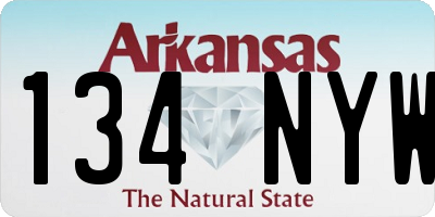 AR license plate 134NYW