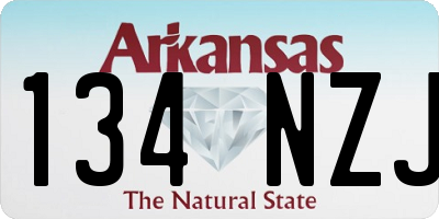 AR license plate 134NZJ