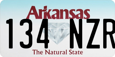 AR license plate 134NZR