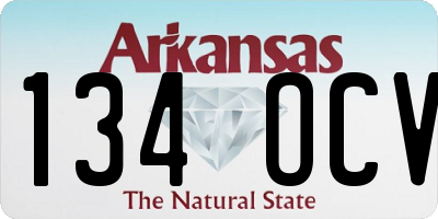 AR license plate 134OCV